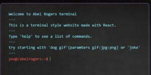 react terminal emulator made by AJ Partners ltd. as something to play with